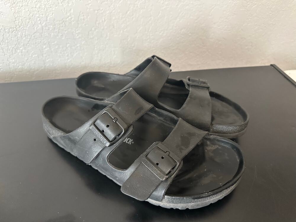 Birkenstock Arizona Eva Foam Sandals Men 43 10 Black Summer Travel Beach Cruise
